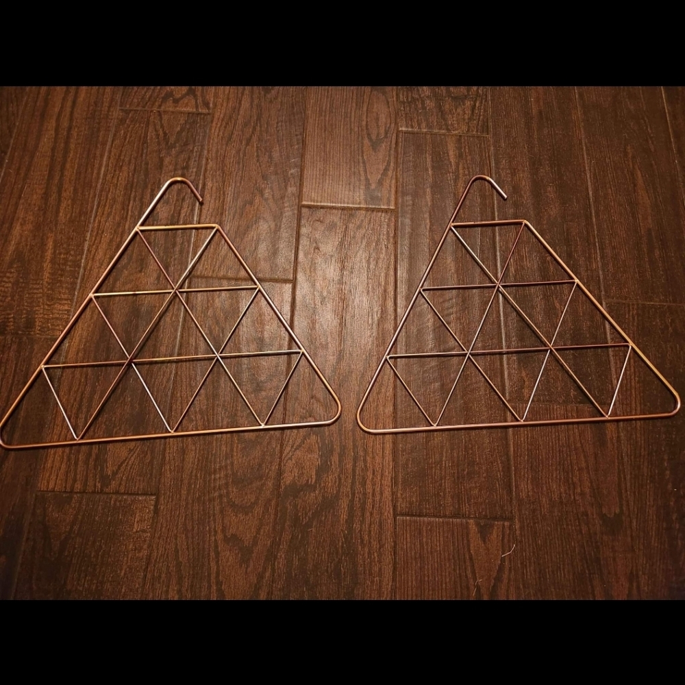Geometric Copper Scarf Hanger